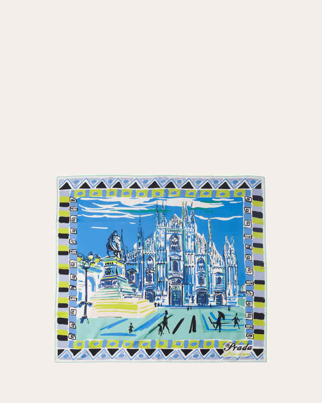 Picturesque Milano Silk Scarf
